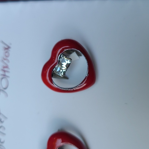 NIB Halloween Betsey Johnson vampire earrings rhinestones - Picture 2 of 3